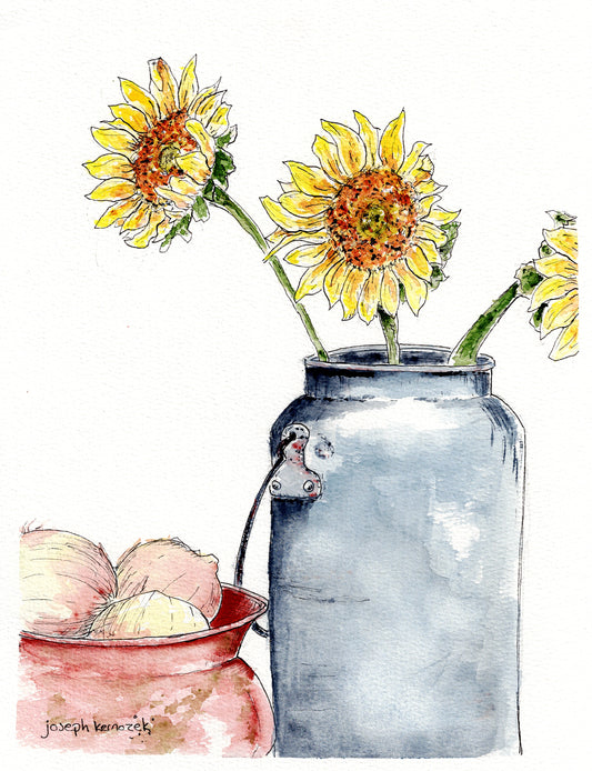 Sunflowers in the Kitchen